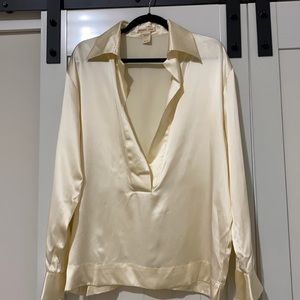 Minnie Rose NWT oversized blouse size large